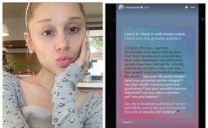 Ariana Grande Blasts Trump Supporters In Scathing Instagram Post