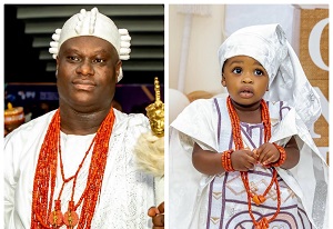 Ooni Of Ife Celebrates His Son On His First Birthday
