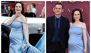 Michelle Dockery Reveals She's Pregnant By Showing Off Growing Baby Bump