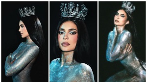 Kylie Jenner Wears Glittering Outfit And Crown For King Kylie Shoot