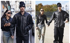 Romeo Beckham And Kim Turnbull Walk Hand In Hand In Paris