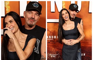 Billy Bob Thornton Gets Handsy With Demi Moore At Landman Premiere