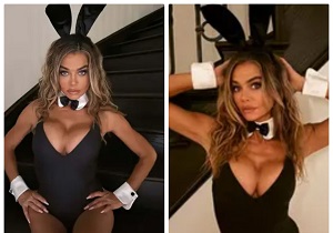 Denise Richards Is Playboy Bunny For Halloween