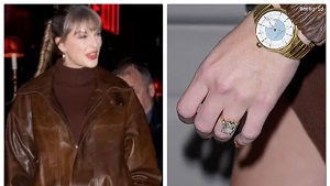 Taylor Swift Shows Off Engagement Ring On Girls' Night Out In NYC