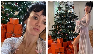 Lily Allen Shares Pictures Of Herself In Sheer Pink Lace Corset