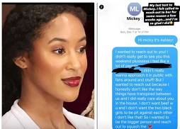 Ashley Hollis Shares Reconciliation Text She Says She Sent Mickey Lee Before Death