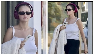 Selena Gomez Seen Out In Beverly Hills After First Christmas With husband Benny Blanco