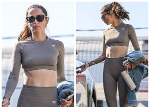 Ana de Armas Flaunts Abs In Workout Gear In LA