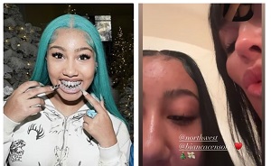 North West Shares Christmas Snap With Bianca Censori