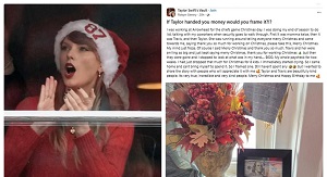 Taylor Swift Generosity Leaves A Stadium Worker In Tears On Christmas Day