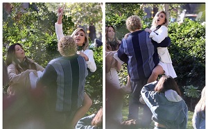 Kim Kardashian Seen On Set Of Eva Longoria's New Comedy Film The Fifth Wheel