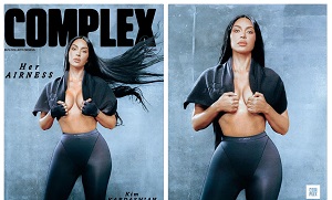 Kim Kardashian Goes Topless For Complex Cover