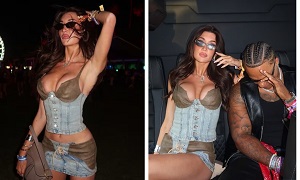 Liam Payne's Girlfriend Kate Cassidy Attends Coachella In A Tiny Mini Skirt