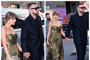 Taylor Swift And Travis Kelce Attend A Friend's Wedding In NYC